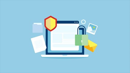 Wall Mural - data protection, internet security system for online website, ssl certificate, encrypted secure logi