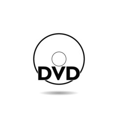 Poster - DVD icon with shadow