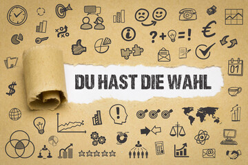 Poster - Du hast die Wahl