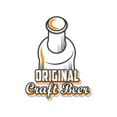 Sticker - original craft beer, bottled beer