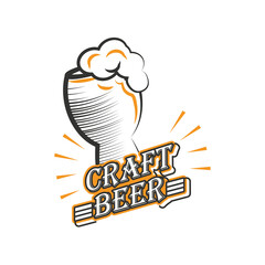 Sticker - craft beer festival, beer glass