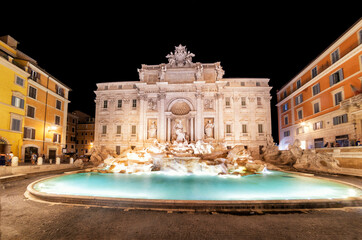 Canvas Print - Fontana di Trevi in Rom