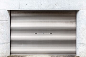 Poster - Automatic roller shutter doors on the ground floor of the house