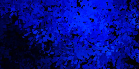 dark blue vector template with abstract forms.