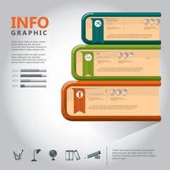 Sticker - infographic template design