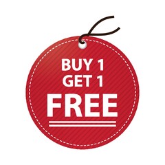 Poster - buy one get one free tag