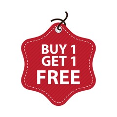 Poster - buy one get one free tag