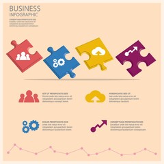 Wall Mural - business infographic