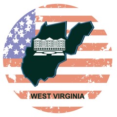 Canvas Print - west virginia state