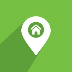 home location icon, Real estate icon vector