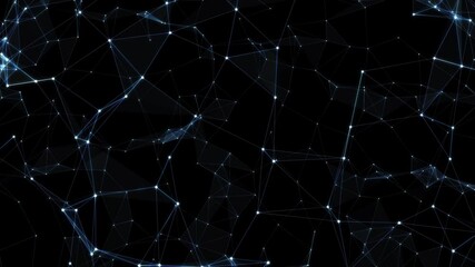 Abstract futuristic - technology with polygonal shapes on dark blue background. Design digital technology concept.