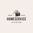 © gaga vastard - home house service hipster vintage logo vector icon illustration