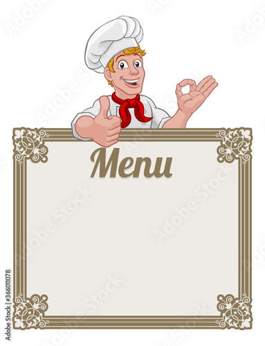 A chef cook or baker man ca...