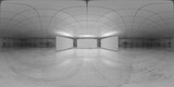 Fototapeta  - 360 degree panorama, empty white room interior
