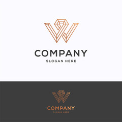 Wall Mural - W company logo