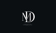MD DM Letter Business Logo Design Alphabet Icon Vector Symbol