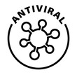 antiviral outline black vector icon
