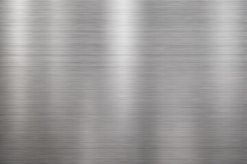 Wall Mural - silver metal texture of brushed stainless steel plate with the reflection of light.