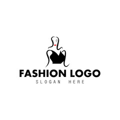 Wall Mural - Illustration vector graphic of Fashion logo, simple art with initial. good for brand boutique, store logo
