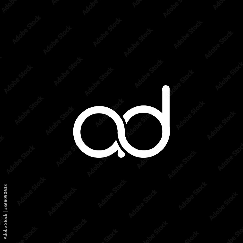 Letter AD Initial Logo Design Vector Template Illustration Stock Vector ...