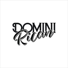 Domini Rican Dominican Puerto Rican Graphic New Design Vector Illustrator