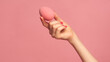 © Артем Жирнов - Woman hand holding pink beauty