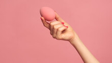Woman Hand Holding Pink Beauty 