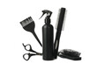 © Atlas - Different hairdresser accessories isolated on white background
