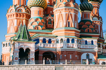 St.Basil's Cathedral on the Red Square in Moscow