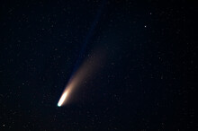 Stars In Space With Comet Neowise