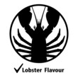 Lobster flavour flat icon, vector illustration