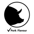 Pork flat icon, pork flavour flat icon, vector illustration