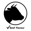 beef flat icon, vector illustration, beef logo