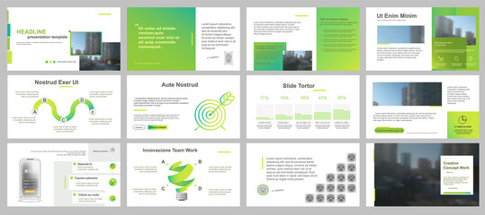 Set of web page design templates for business solutions. Modern vector illustration concepts for website and mobile website development.