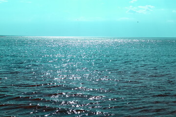 blue sea and sky