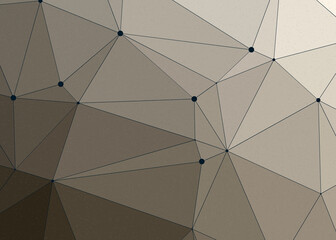 Brown color Abstract color Low-Polygones Generative Art background illustration