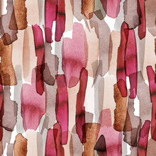 Abstract Watercolor Seamless Pattern With Brush Strokes