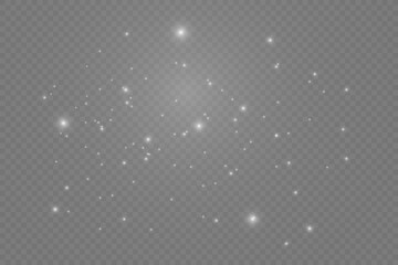 the dust sparks and golden stars shine with special light