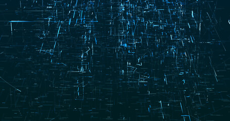 Wall Mural - abstract digital network data background, 3d rendering