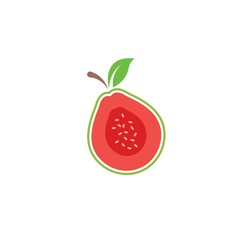 Canvas Print - guava fruit vector icon illustration design