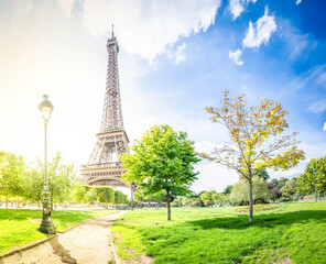 eiffel tour and paris cityscape
