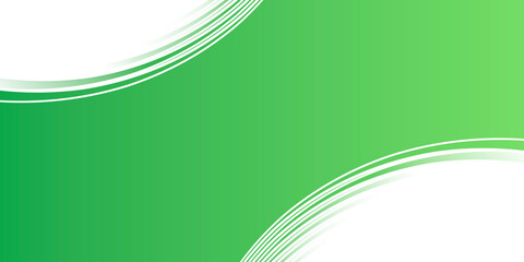 Simple abstract modern green white curve wave lines background vector illustration