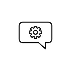 Wall Mural - speech bubble icon. conversation symbol modern, simple, vector, icon for website design, mobile app,