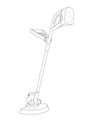 Wall Mural - outline trimmer grass cutter