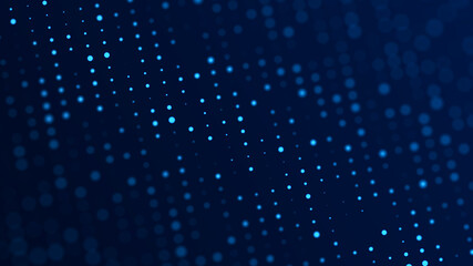 Abstract digital background. Big data code matrix. 3d rendering.
