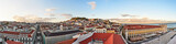 Fototapeta Do pokoju - Portugal. Lisbon. Panorama of the North-Eastern part of the city from the observation deck of the Arc de Triomphe. Hill View with St. George's Castle
