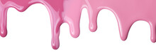 Pink Paint, A Sample Of Cosmetics Nail Polish Isolated On A White Background