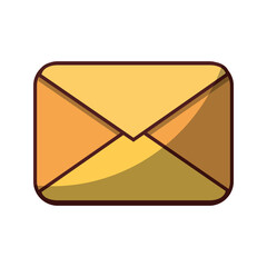 Poster - email correspondence message icon isolated design shadow