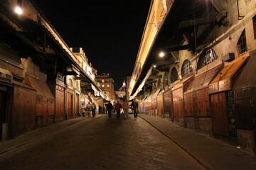 Wall Mural - night city street