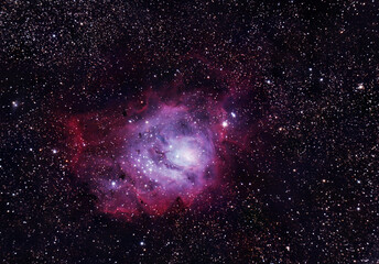 the lagoon nebula (catalogued as messier 8 or m8, ngc 6523) is a giant interstellar cloud in the con